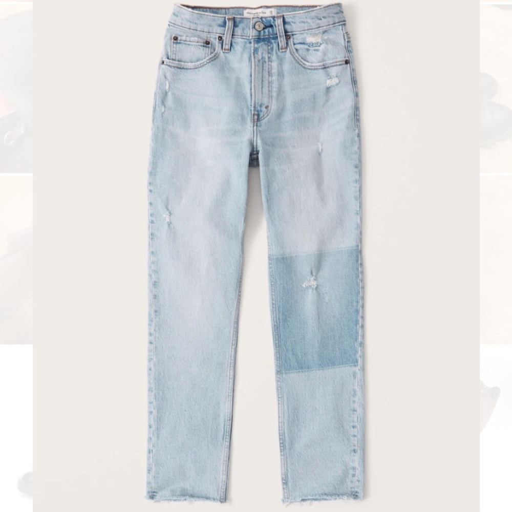 Abercrombie High Rise Mom Jeans Size 24